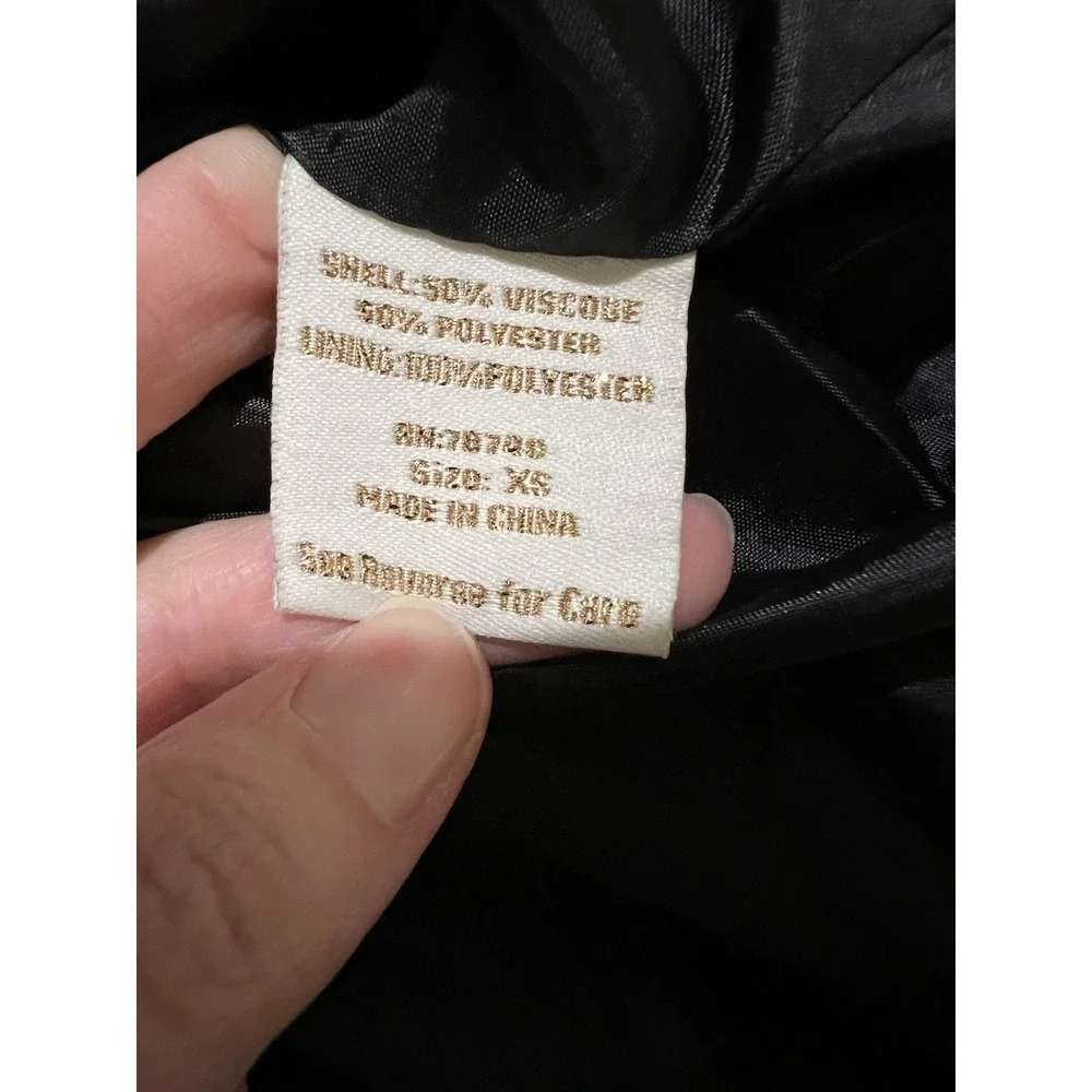 Wet‎ Seal Leopard Animal Print Double Breasted Carpet Bag Coat Size XS Mob Wife - Picture 9 of 11